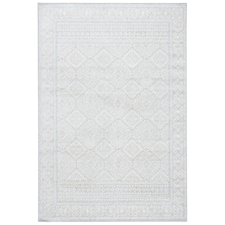 Safavieh 8 x 10 ft. Tulum Contemporary & Vintage Rectangle Power Loomed Rug - Light Gray & Ivory TUL264G-8
